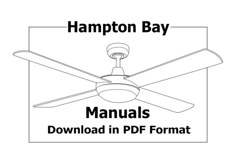 Hampton Bay Ceiling Fan Instructions Manual